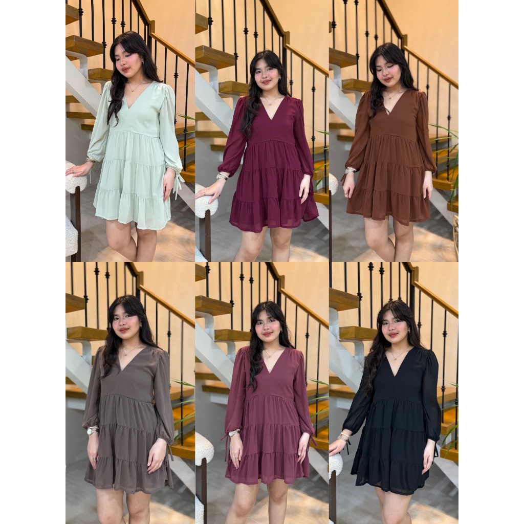 LOLA'S Monina Dress | Tiered Mini Dress