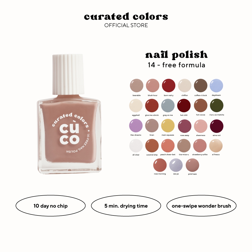 CuCo Nail Polish - 14-Free Formula, Long Lasting, Buildable, Quick Dry Formula