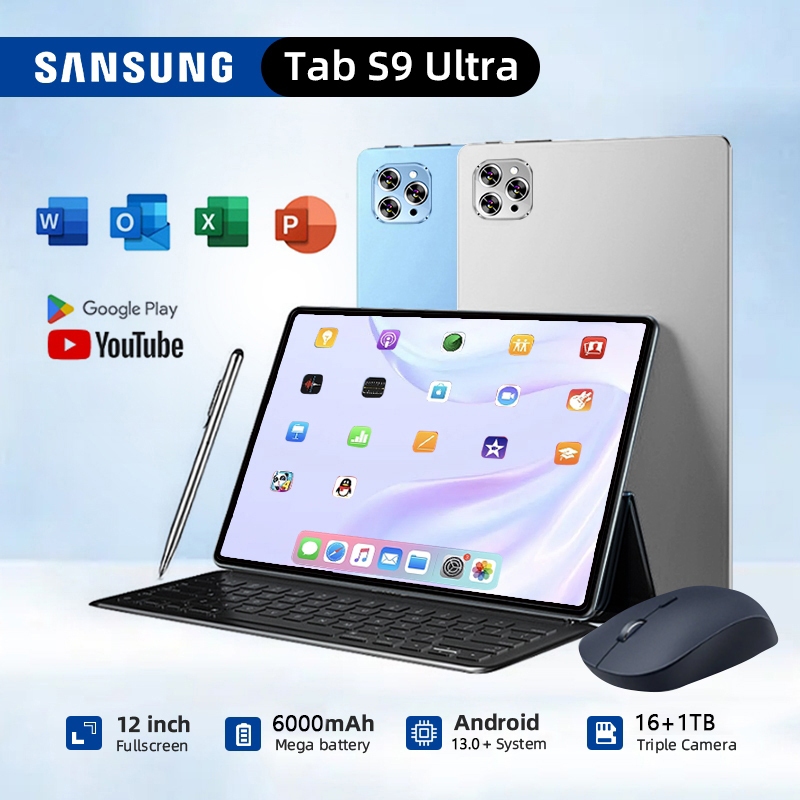 SAM.SUNG Tab S9 Ultra Original Tablets 12" 16GB + 1TB Android15 Tablet Online Classroom GamingTablet