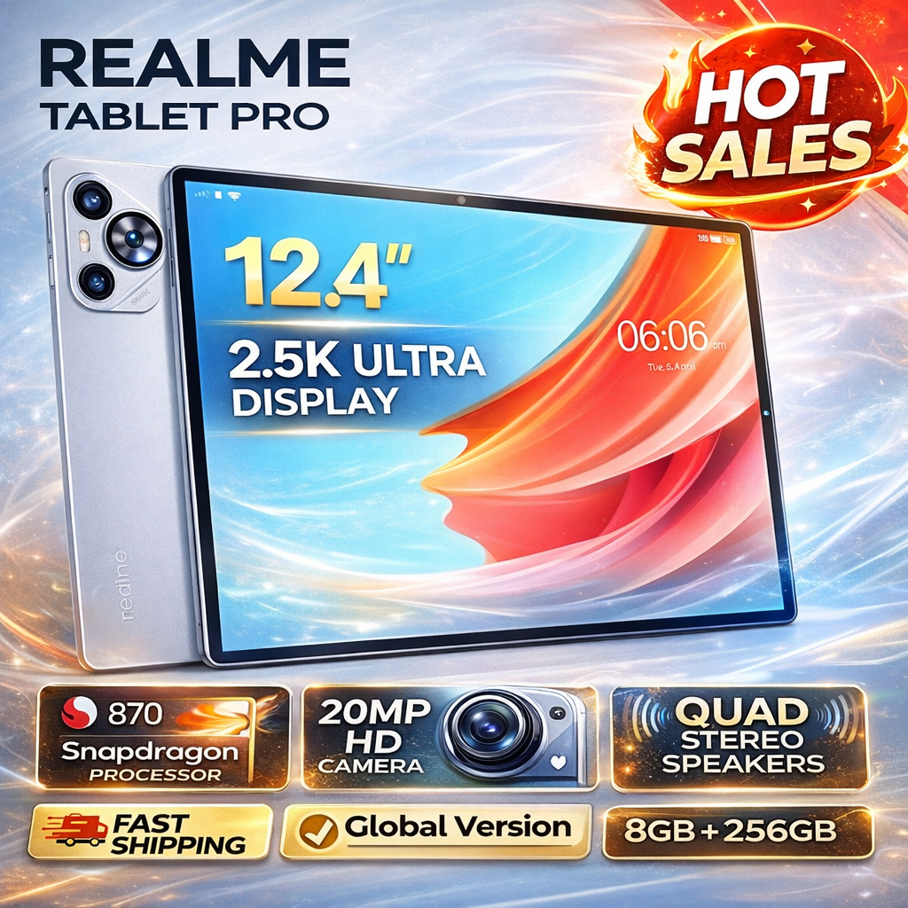 [HOT SALES]𝐑𝐞𝐚𝐥.𝐦𝐞 Pad X Lite 12 Inch Android 13.0 16GB RAM 512GB ROM Dual SIM 5G LTE