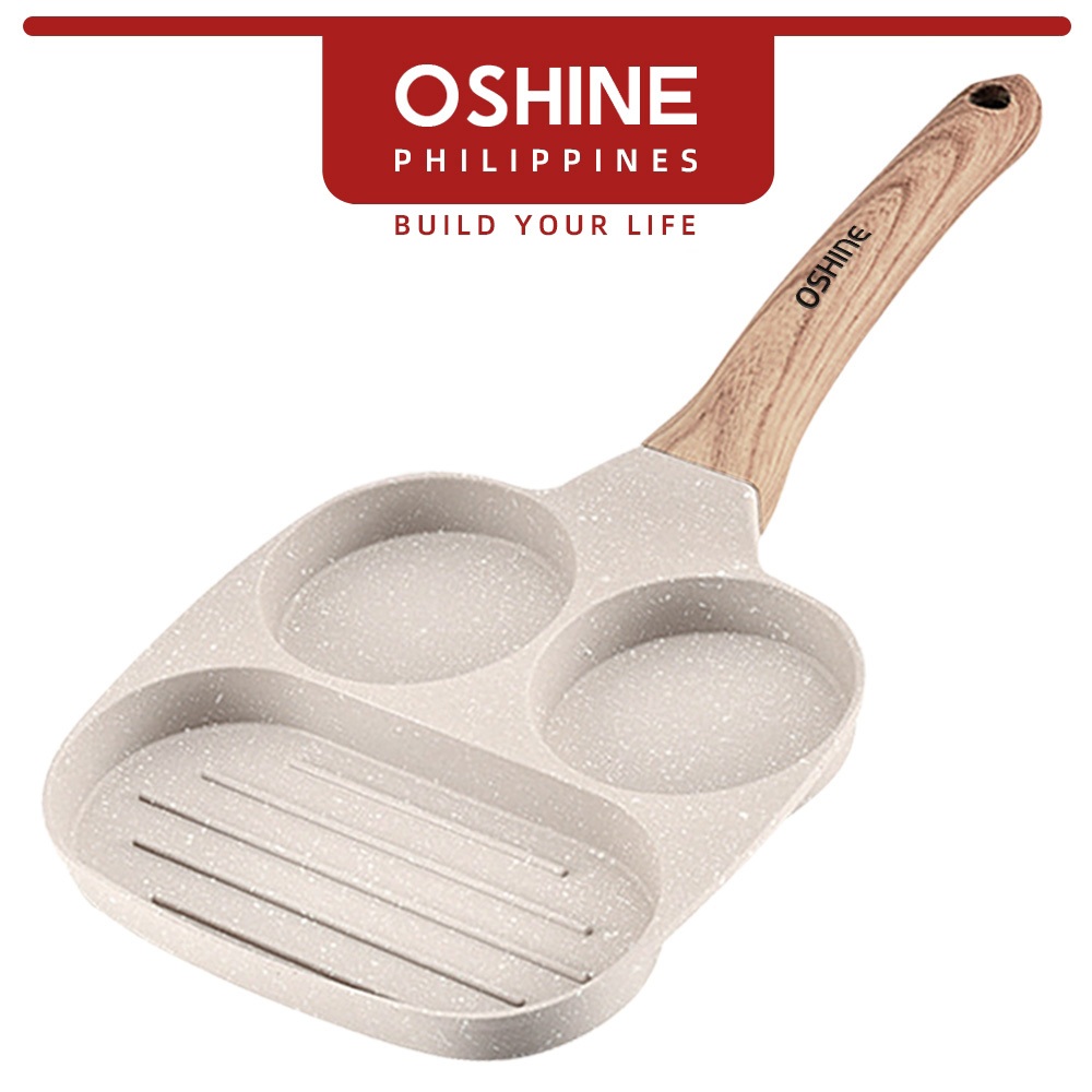 OShine Nonstick Frying Pan Egg 3in1 Multifunctional Kawali Cookware For Induction Cooker & Gas Stove