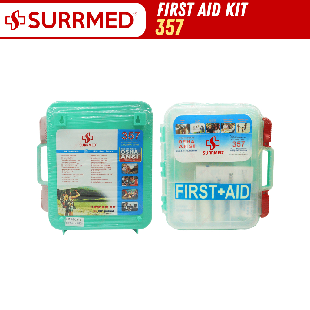 SURRMED First Aid Kit 357 | Complete Emergency Medical Kit for Home, Office & Travel Use