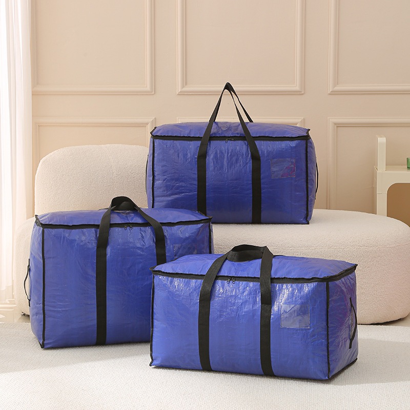 B1T1 Extra Large Moving Bags with Zippers & Carrying Handles, Heavy-Duty Storage Tote for Moving