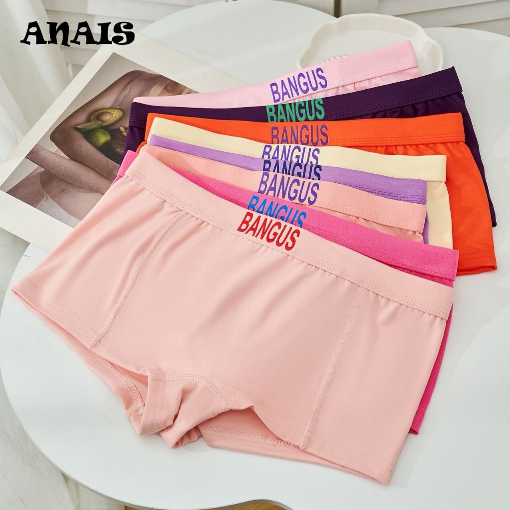 6/12 PCS Women’s Boxer boyleg Cotton boxer shorts for Women’s Plain safety pants Underwear