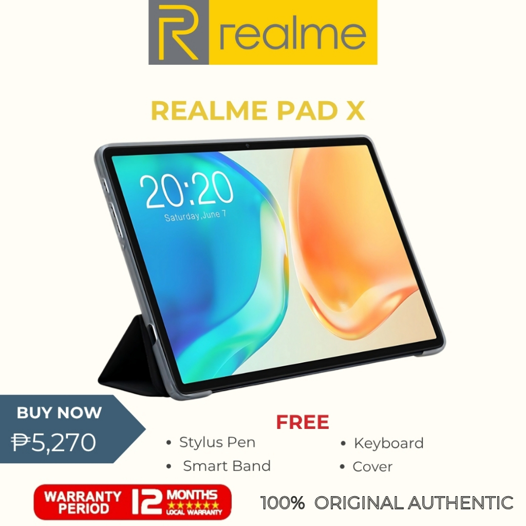𝑹𝒆𝒂𝒍𝒎𝒆 Pad Pro Tablet 10.5 Pro inch Android 12 Large Display Ultra Slim Design Learning Tablet