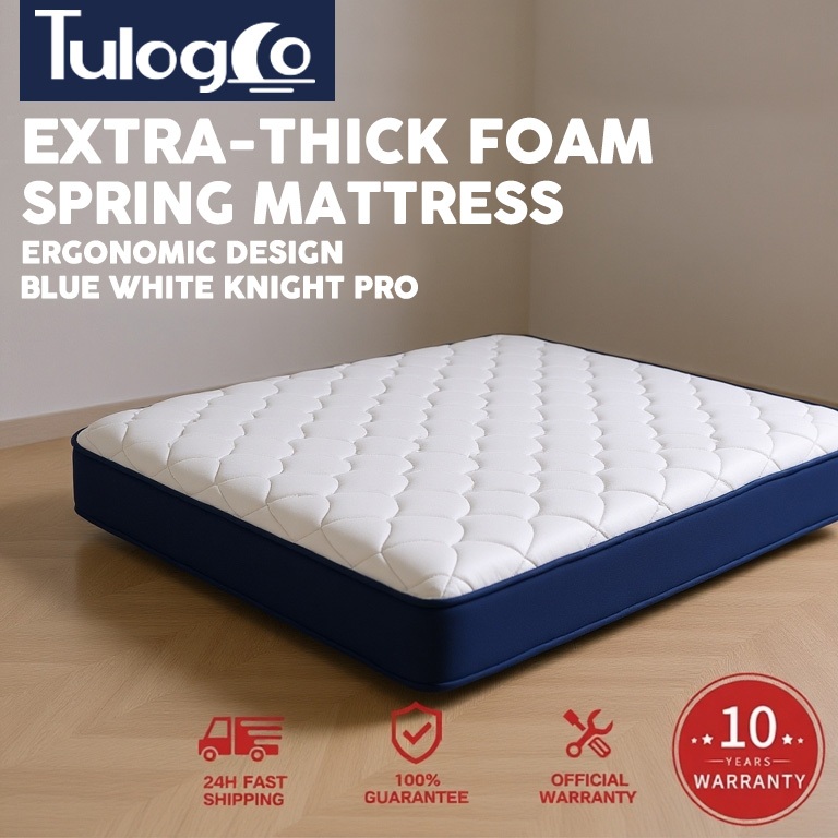 【Hot】Tulogco 8-12 Inch Memory Foam lndependent Spring Mattress Single / Double / Queen / king size