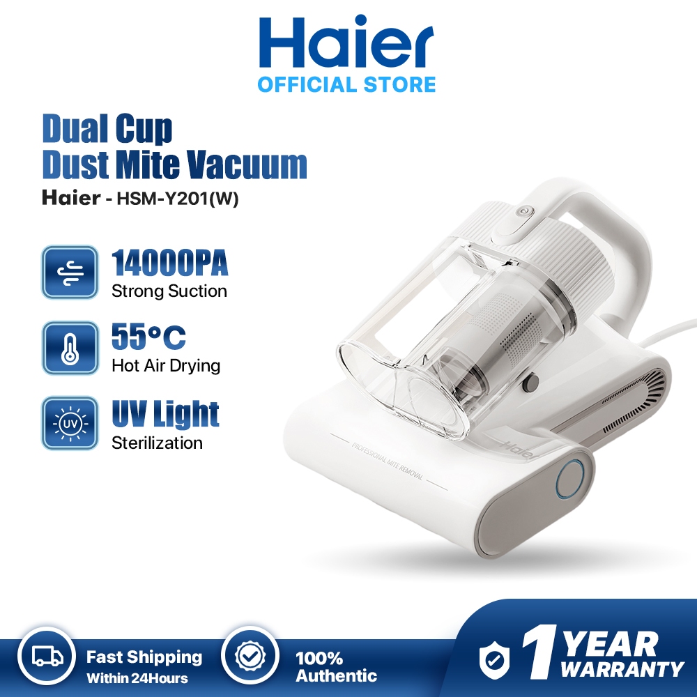 Haier Y201 Dust Mite Vacuum Cleaner with UV 14000PA Strong Suction Vocuum for Bed and Sofa