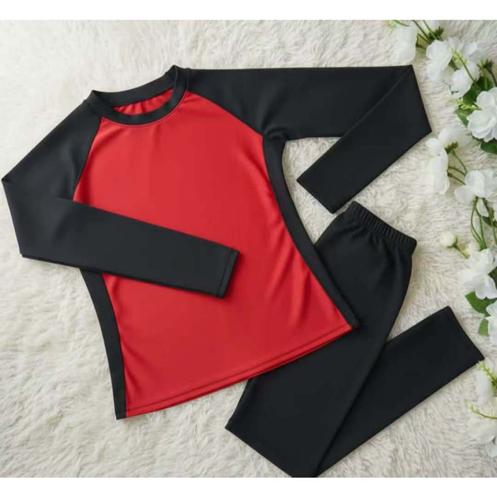 Rushguard Plain Unisex Good Quality Stretchable Long sleeve Terno Leggings