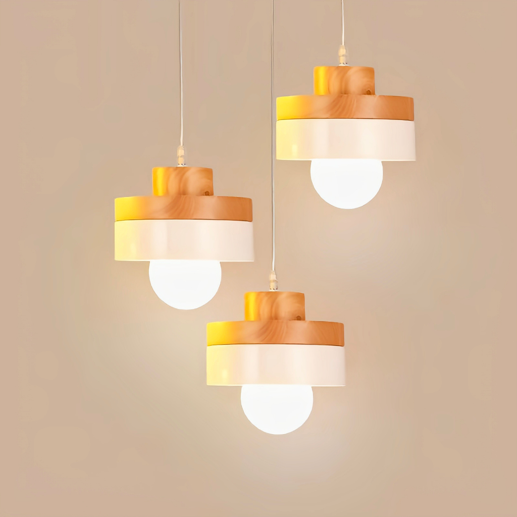 Chandelier Ceiling light Nordic Solid Wood Chandelier Modern dining living room bedroom drop light