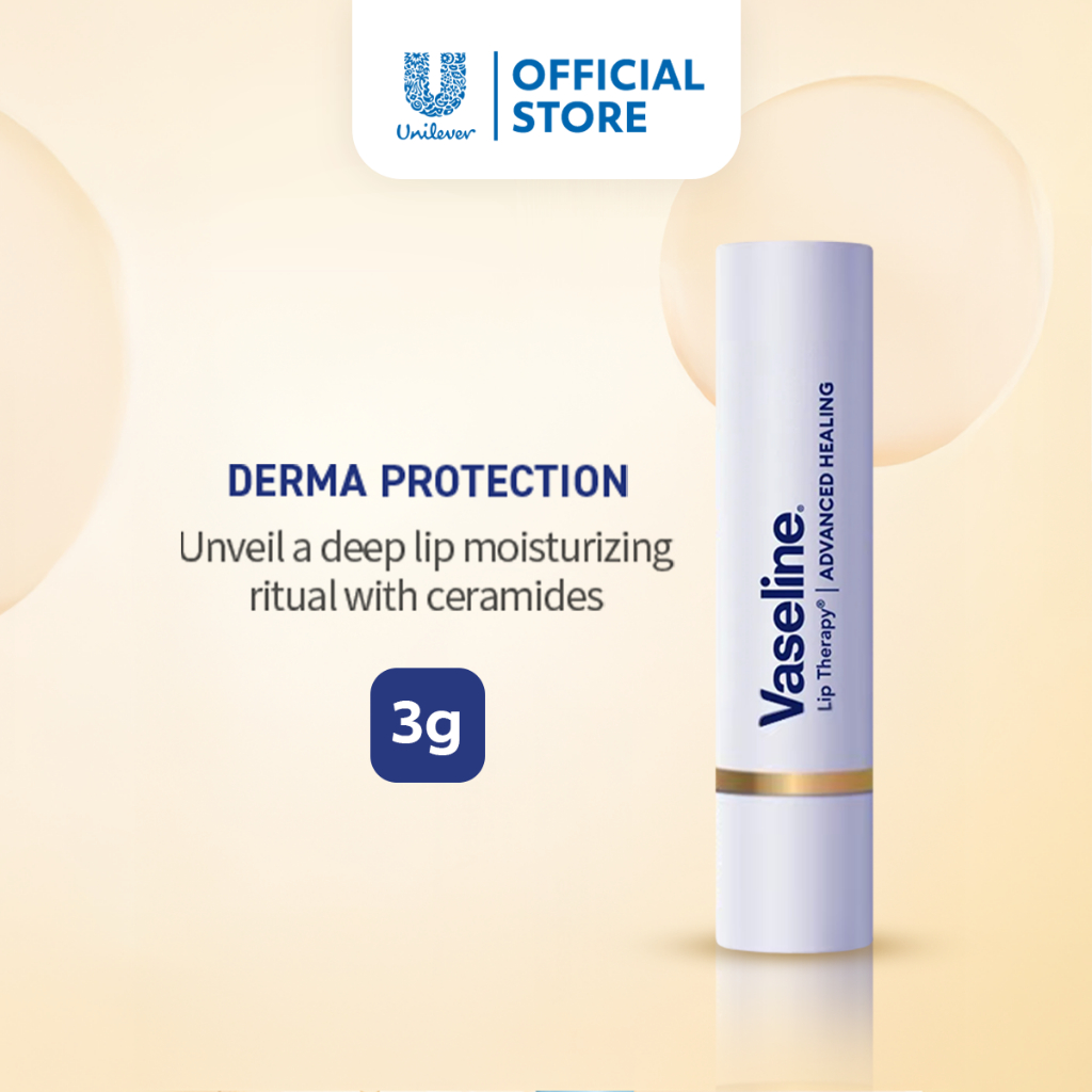 Vaseline Lip Therapy Lip Balm Stick Advanced Healing | Triple Ceramides | Shea Butter 3G