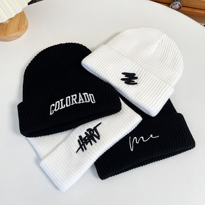 Winter Hats For Men Beanies Knitted Solid Cute Hat Unisex Autumn Female Beanie Caps Warmer Bonnet