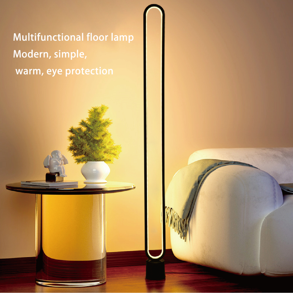 ⭐ 130cm ⭐ Minimalist Floor Lamp Corner Lamp Luxury Bedroom Bedside Light Remote Control Ambient Lamp