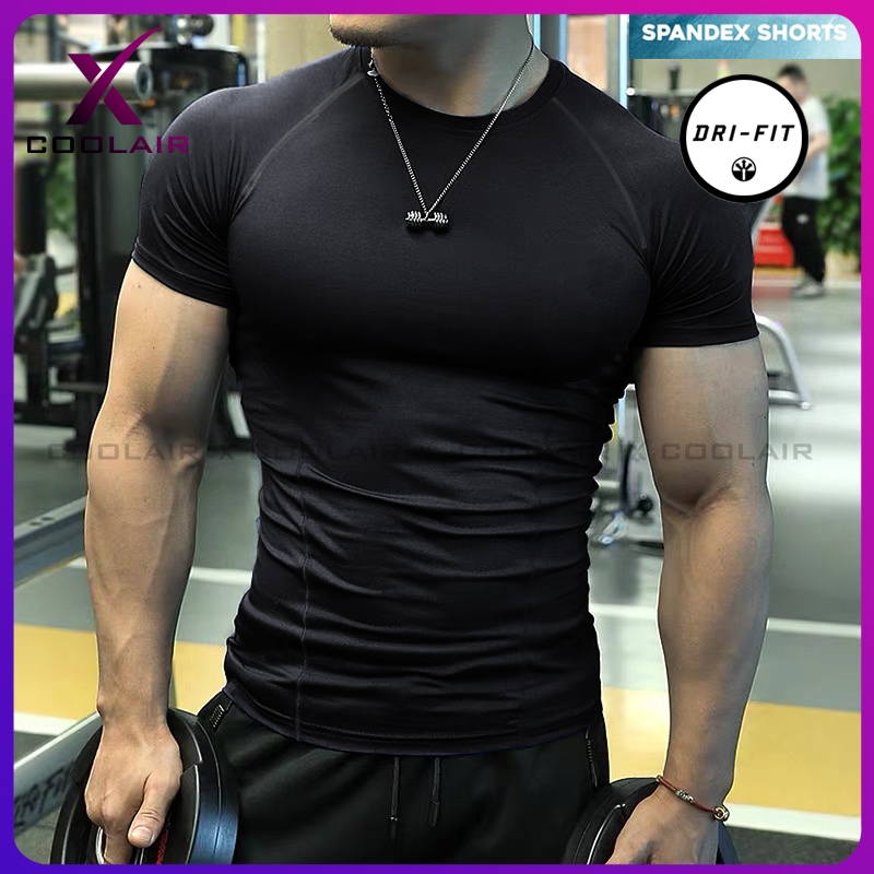 Men Sports Active Long Sleeve Shirt Quick Dry Gym Training Dry Dri Fit Compression Shirt For Running