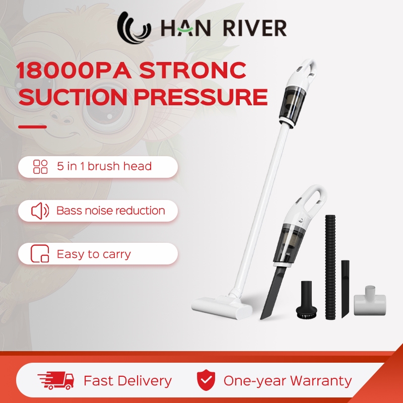 HAN RIVER Vacuum Cleaner 18000Pa Strong Suction 5 In 1 Portable Vacuum Cleaner