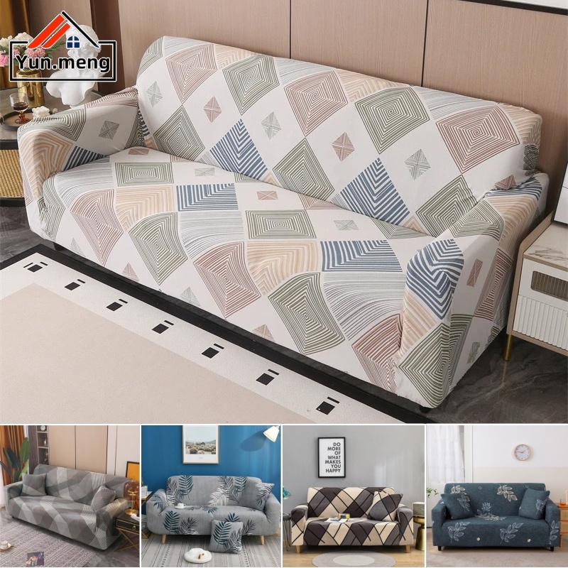 Universal Elastic Sofa Cover 1/2/3/4 Seater L Shape Slipcover Elastic Sofa Cover Stretchable