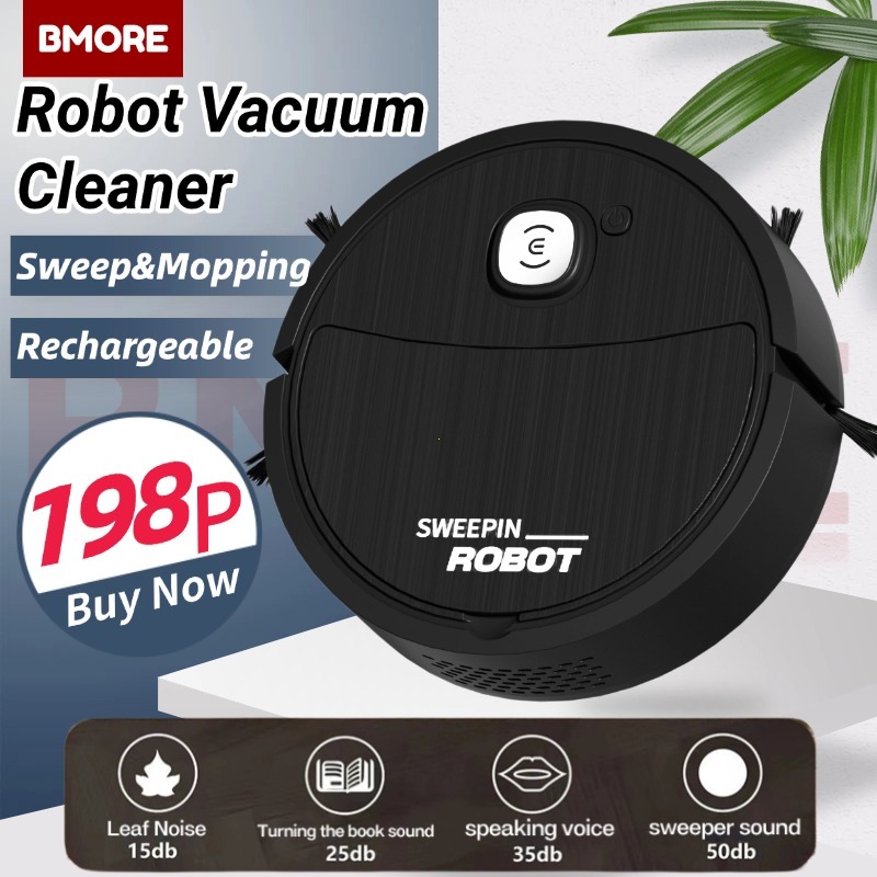 3-in-1 Robot Vacuum Cleaner USB Rechargeable Automatic Cleaning Sweeping Machine Sweeper Robot