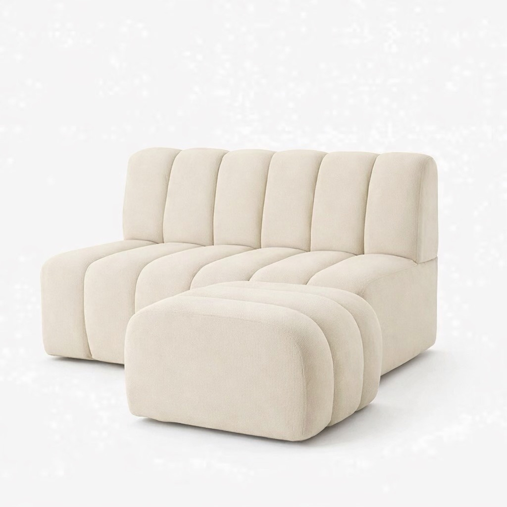 BANANA SOFA SET WITH STOOL 3 seaters