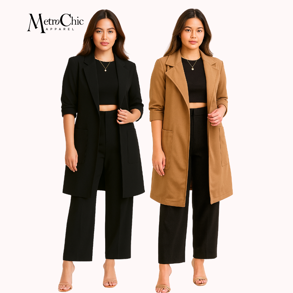 MC Long Coat Trench Coat Freesize S to XXL Unisex Blazer