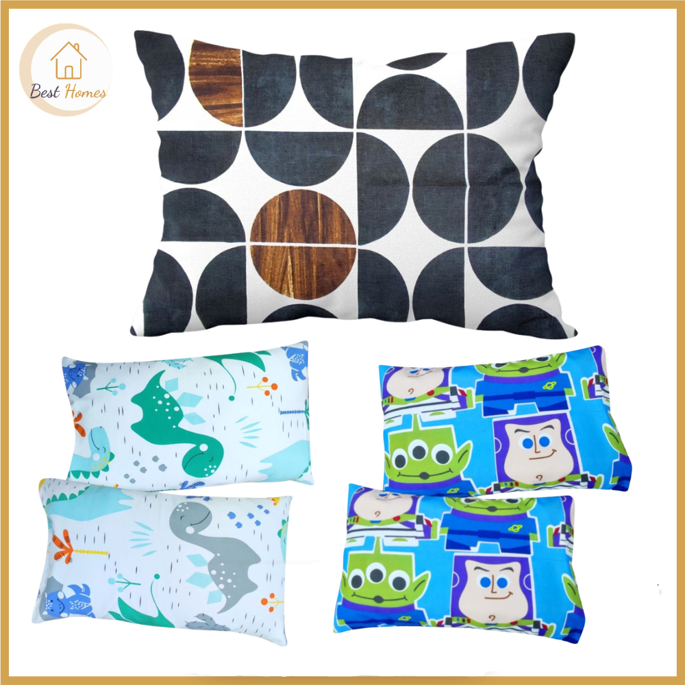 Best Home PH Cartoon Style Canadian Cotton Pillowcase Envelope Style Pillow case 18x28inc