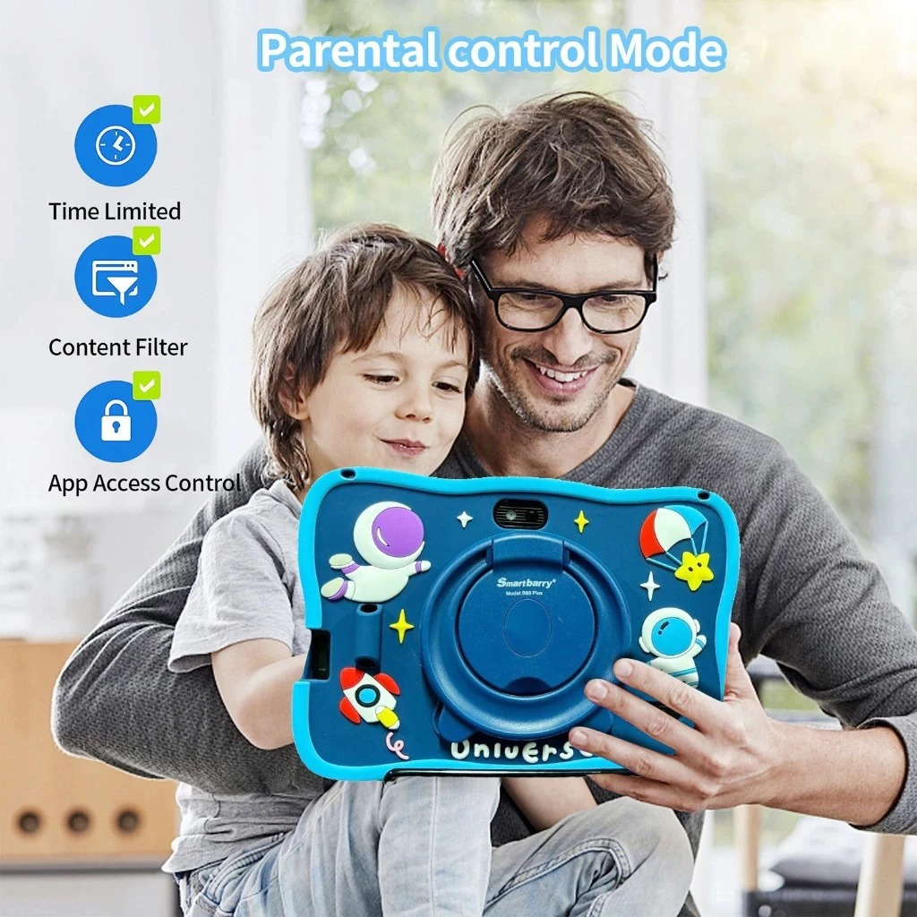 Upgraded Version 4+128GB Tablet for Kids 7" HD Touchscreen & Android 13 Kids Tablet Children Tablet