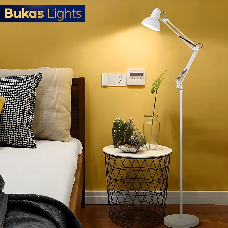 Adjustable rotation 360°LED Metal Study Floor Lamp Reading Light Standing lamp Office/Living/Bedroom