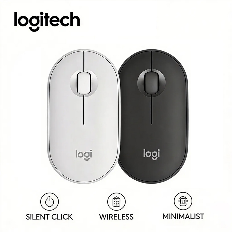 Logitech M350 Wireless Mouse with Bluetooth 2.4 GHz Receiver Computer Mouse Quiet Clicks for Laptop