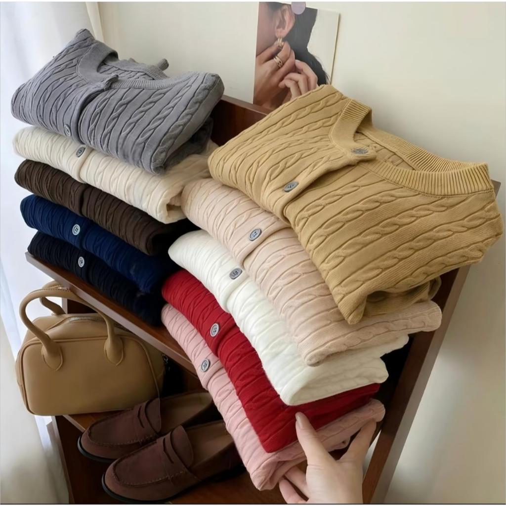 JNN 10 Colors French Style New Retro Embroidered Knitted Sweater Women's Top