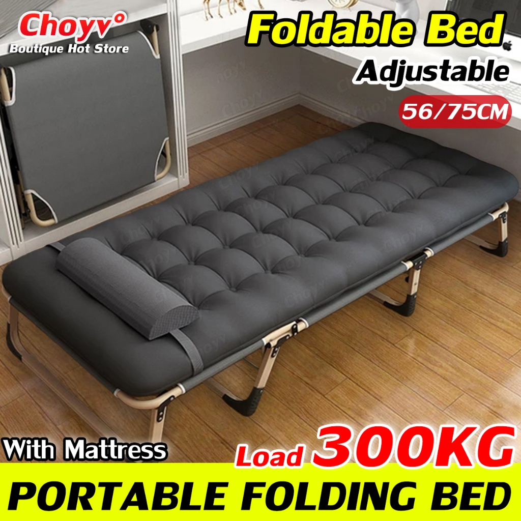 Choyv Folding Bed With Foam Single Bed Reclining Chair Office Folding Bed With Mattress For Office