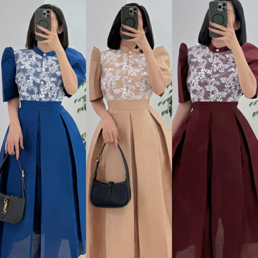 VIETNAM Aurora Modern Filipiniana Dress– Elegant Dress For Graduation, Oath Taking, Formal Events