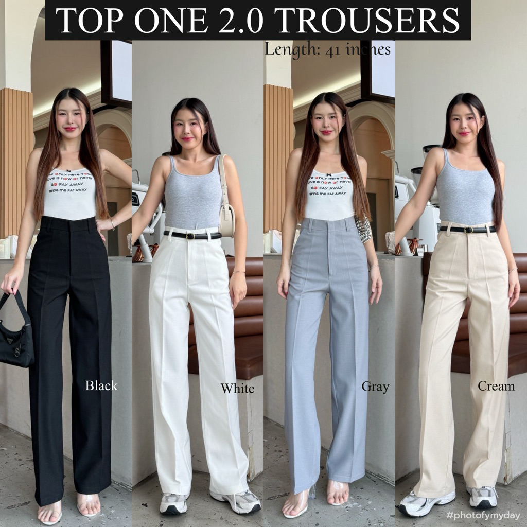 TOP ONE HIGH FIVE HIGH WAIST TROUSERS