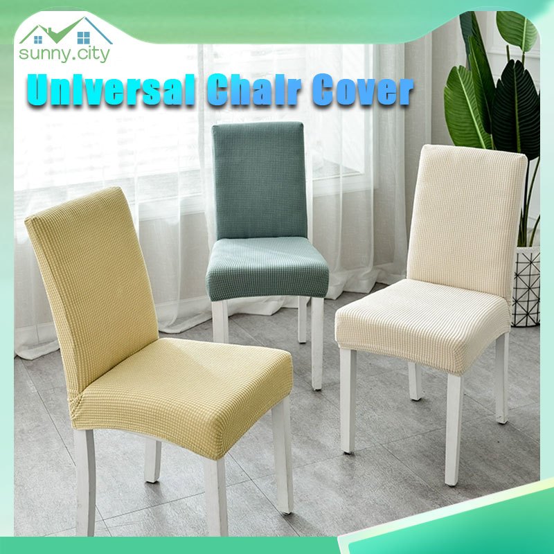 Super Thick Plain Color Chair Cover Stretchy Chair Cover Washable Removable Dining Universal Fitting