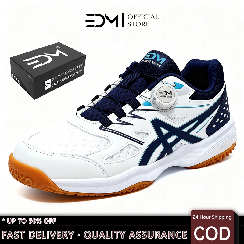 EDM Spike Badminton Shoes Breathable Sport Shoes Anti-Slippery Sneakers Volleyball Shoes for Unisex
