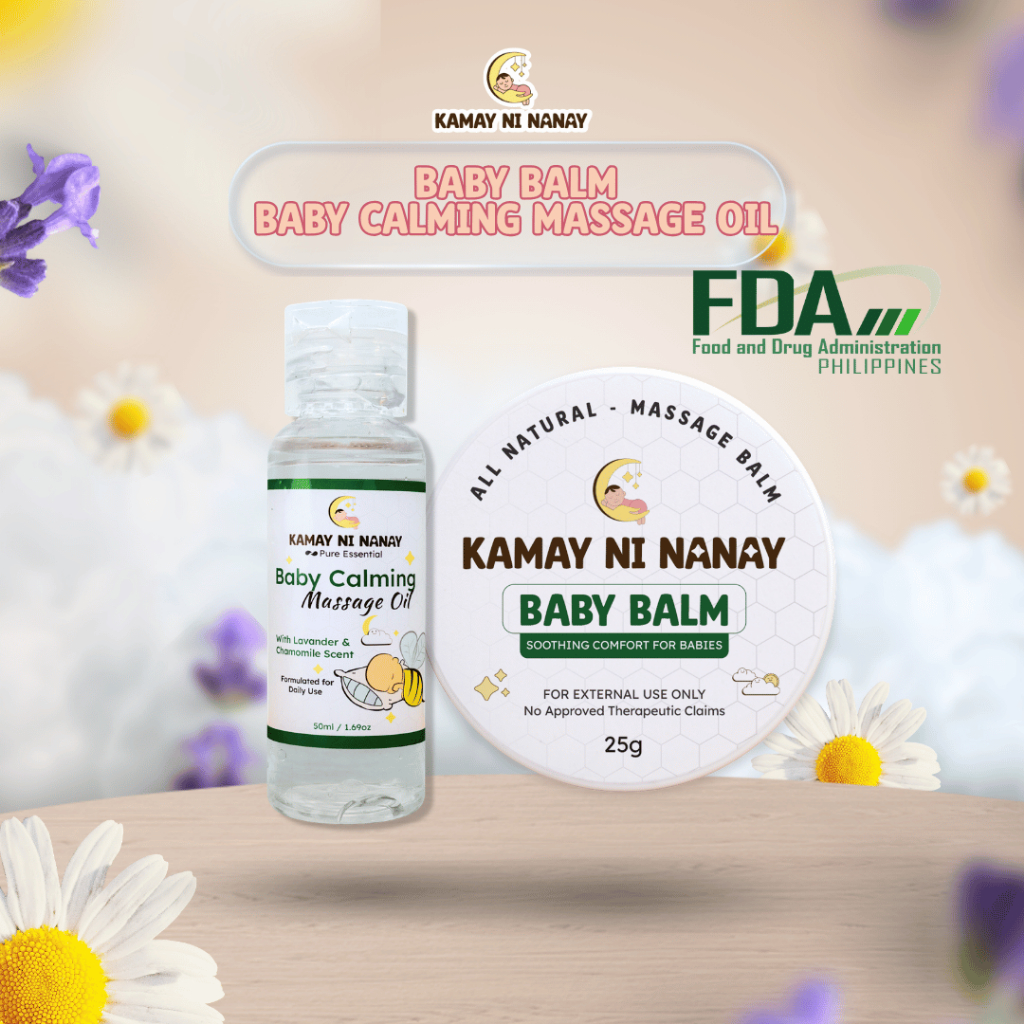 Kamay ni Nanay Baby Care Set | Baby Balm + Baby Massage Oil | Moisturizer & Gentle Massage