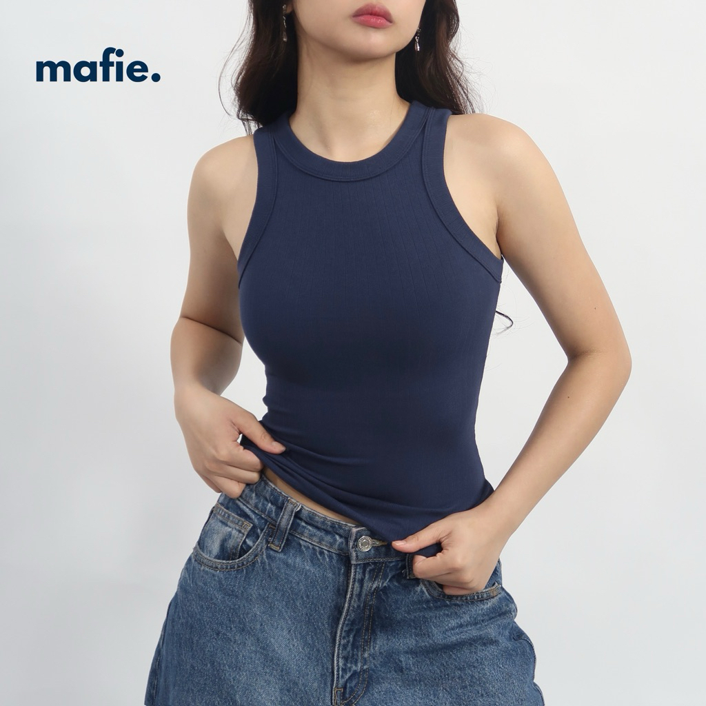Mafie. Kiara | Racerback Tank Top in Soft Cotton Rib Fabric
