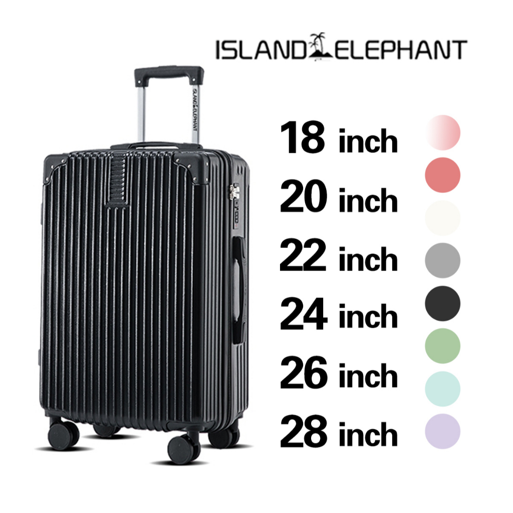 ISLAND ELEPHANT Removable Wheels Luggage Travel Bag 18-28 Inch Lightweight Suitcase Maleta