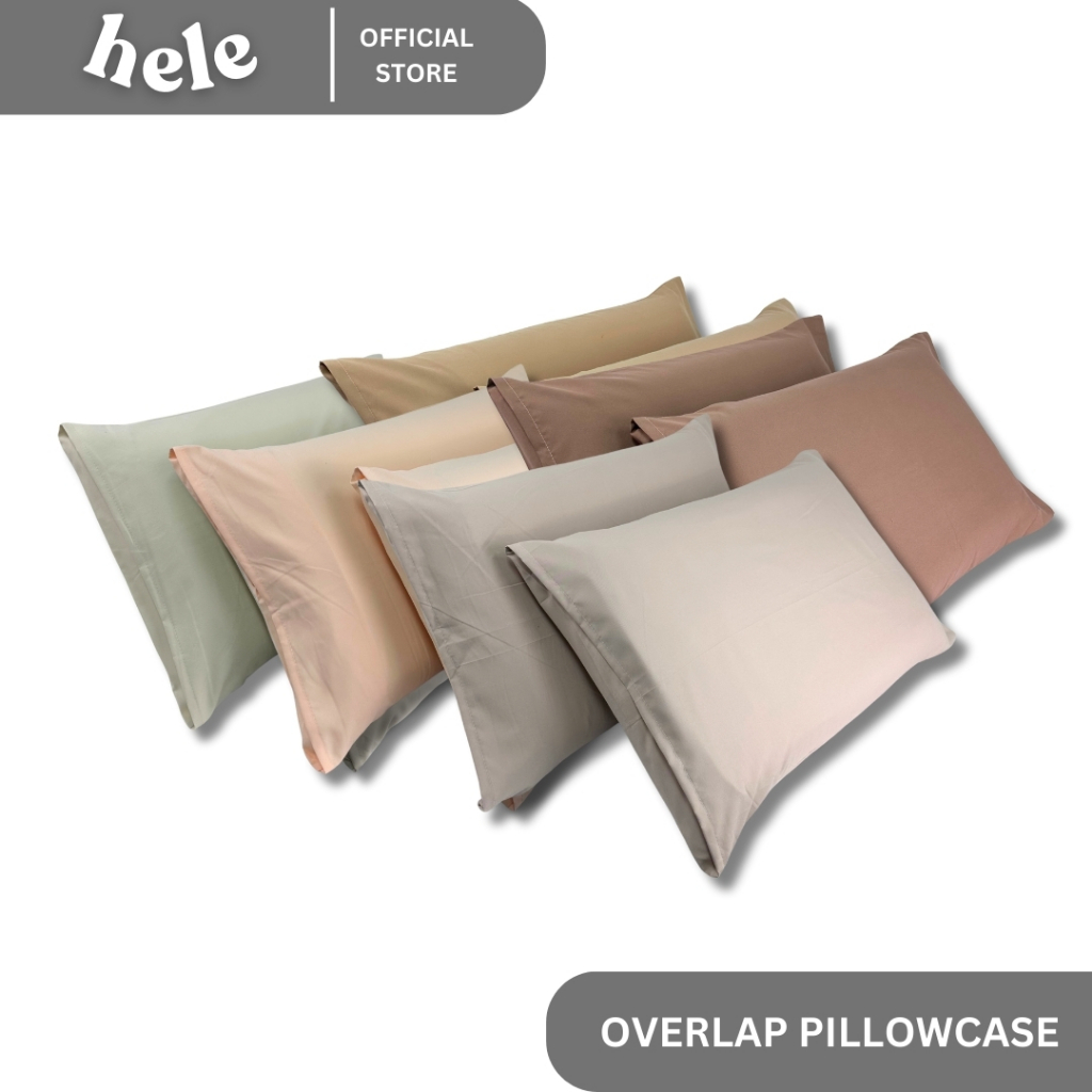 HELE Pillowcase | Overlap | Premium Canadian Cotton | Plain | Sold per Piece