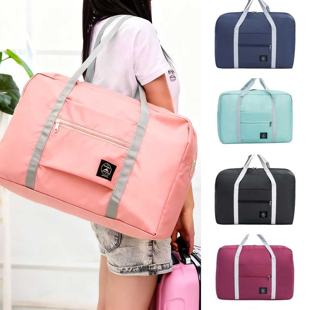 Fashion Wind Blows Folding Carry Bag Travel bag Foldable Nylon
