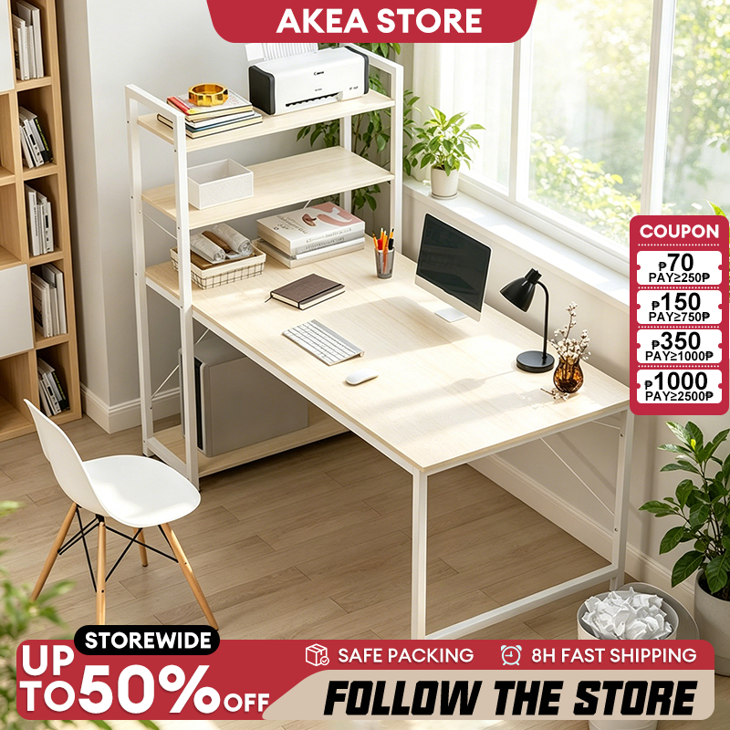 Study Table With Book Shelf Desktop Table Computer Table with Drawer Home Office Desk For Students