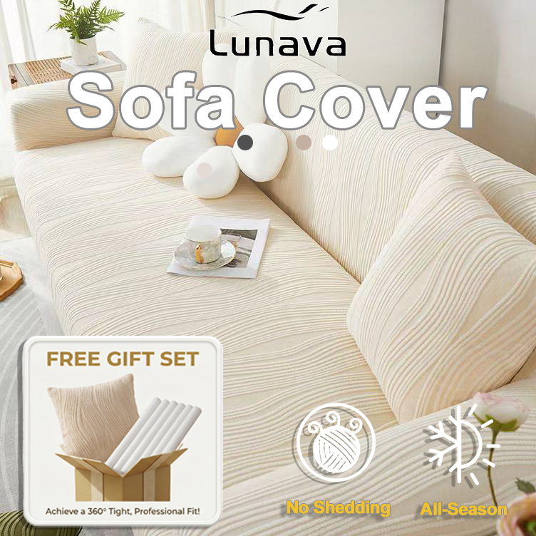 LUNAVA Sofa Cover Stretchable Thicken Sofa Cover L Shape Universal 1 2 3 4 Seater Sofa Cushion