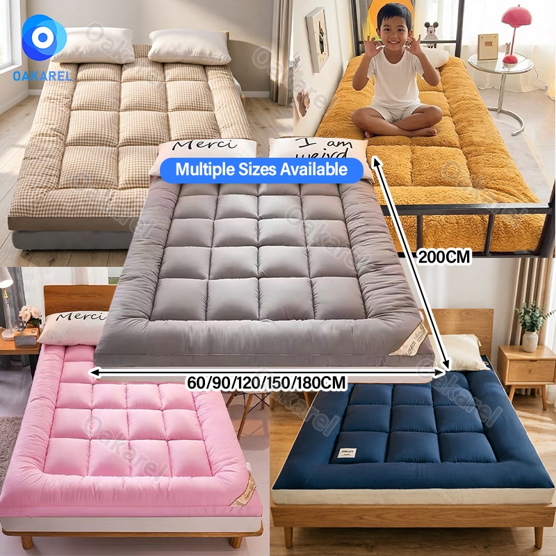 Thicken Lamb Mattres Velvet 10cm Foam Mattress Foldable Queen Velvet Soft Bed Tatami mattres
