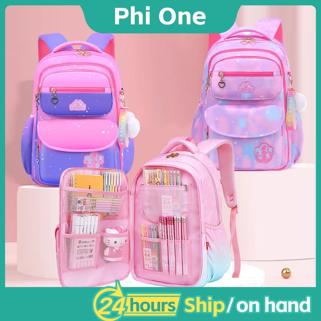 School Bag For Kids Girls Backpack Clouds Waterproof Lightweight Multifunction Travel Scool Bags