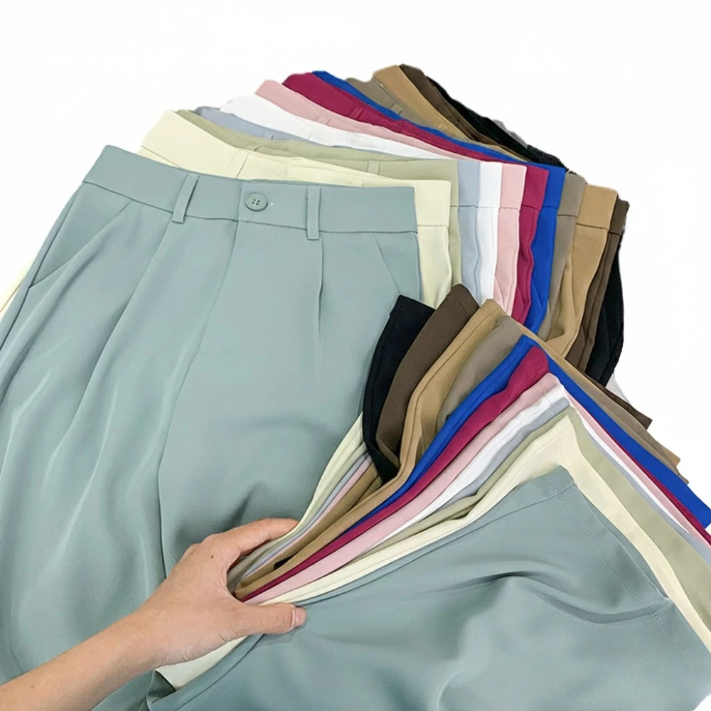 Hello Moderne Classic High-Waist Wide-Leg Trousers – 5229 & 988 Sizes 23-25, 25-28, 27-30, 31-34