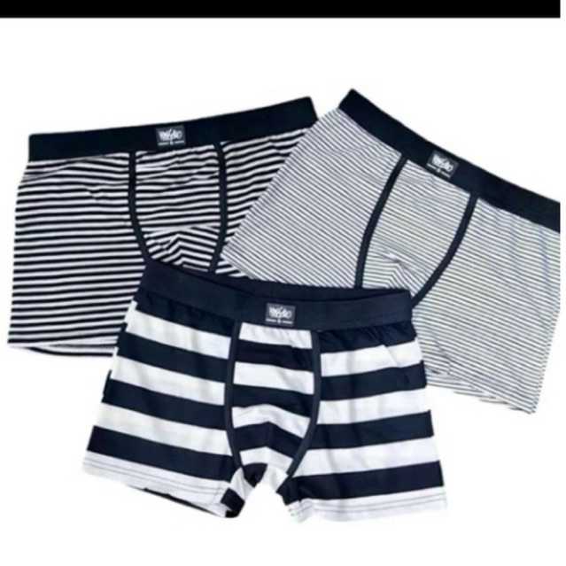 6Pieces BoMen's 100% Cotton Stripe Boxer Briefs High Quality Underpants M--XXL