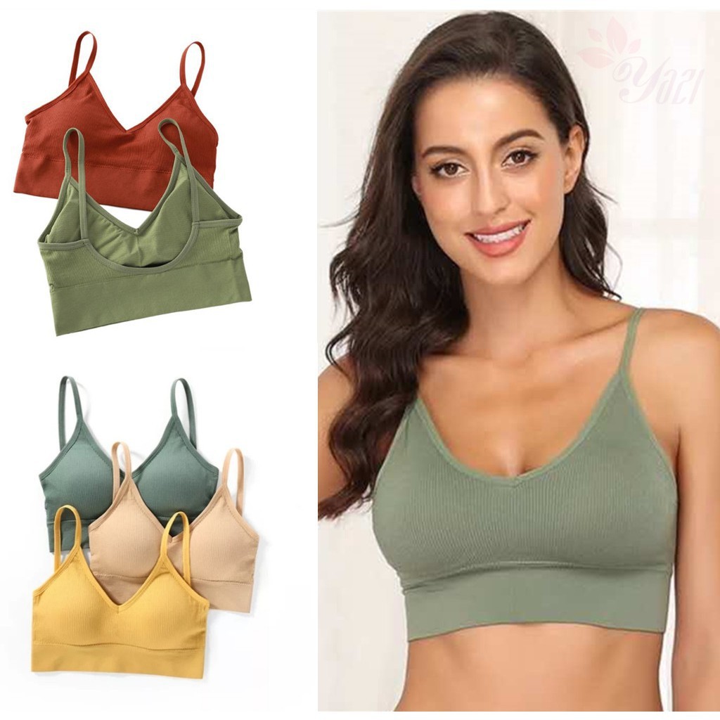 【TXT】Korean Yoga Sportbra U Back Bra Backless Wrapped Chest Vest Bras Women Fashion