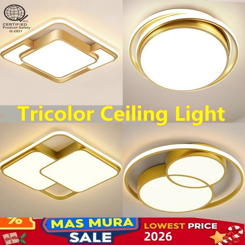 3 Color LED Ceiling Light Ceiling Lamp Chandelier for Bedroom Living Room Modern Light led ceiling