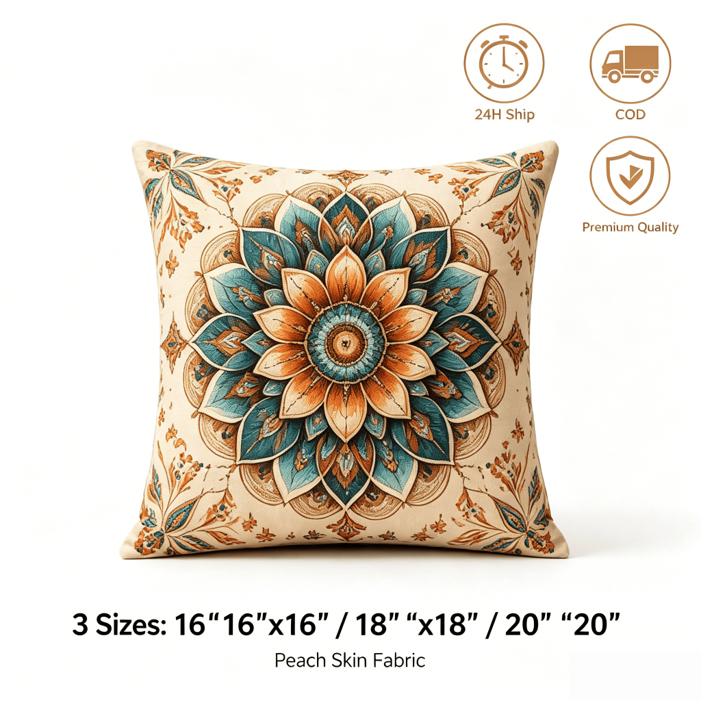 Designs on Both Side boho throw pillow case 45x45cm Sofa Pillow case home decor Cushion cover