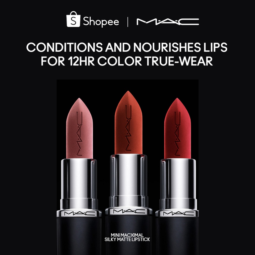【MINI SIZE】MAC Mini MACXIMAL Silky Matte Lipstick / Iconic matte lipstick with 12 hours comfortable