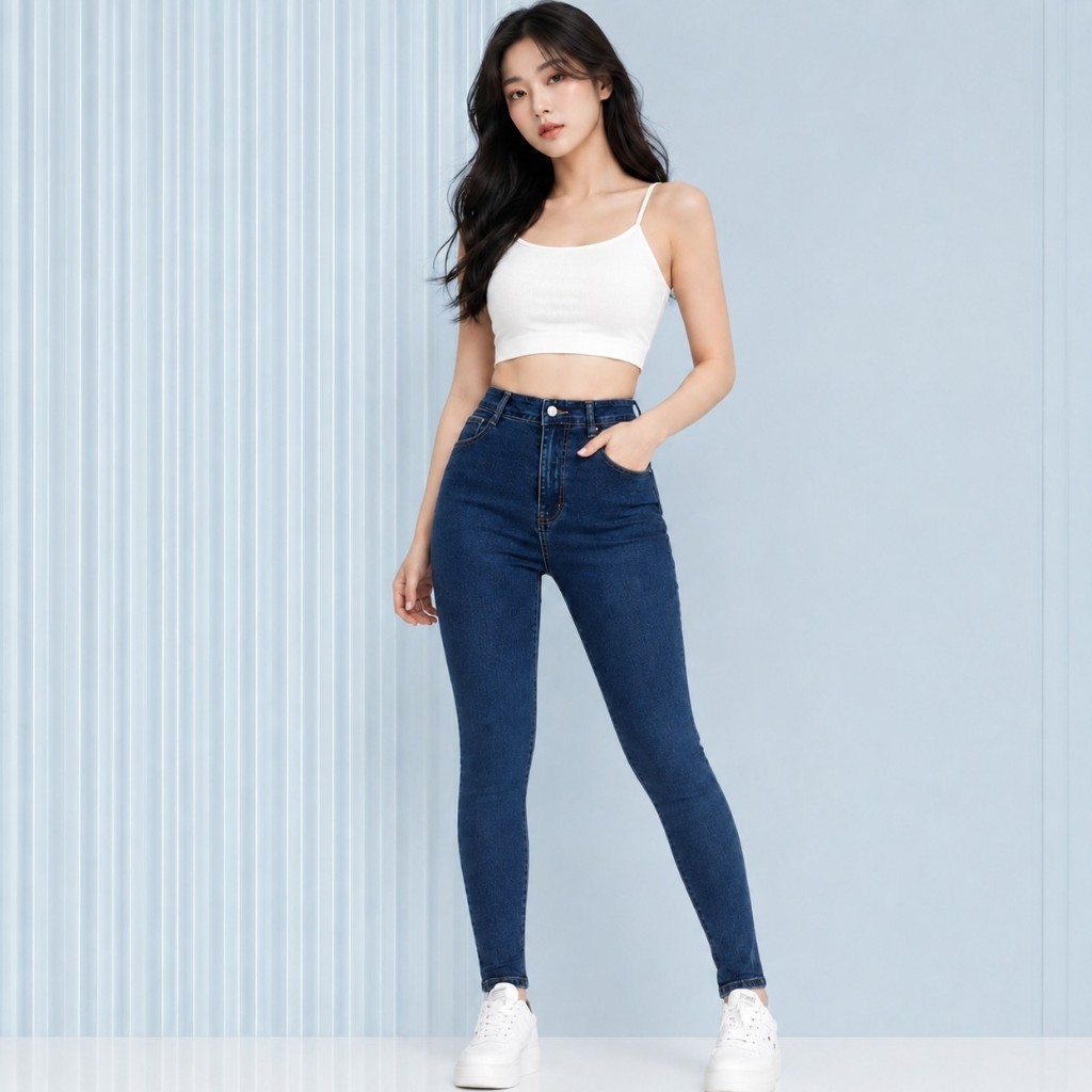 NEW Affordable High Waist Pants With Belt Holder