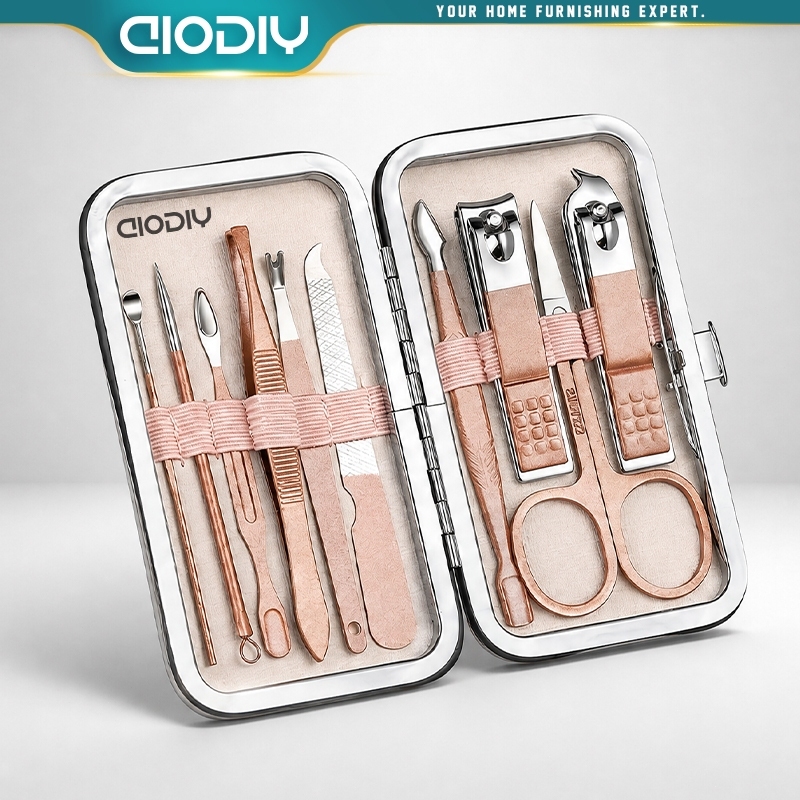 AIODIY Nail Scissors Set Clippers High-End Imported Household Original Pedicure Knife Tools