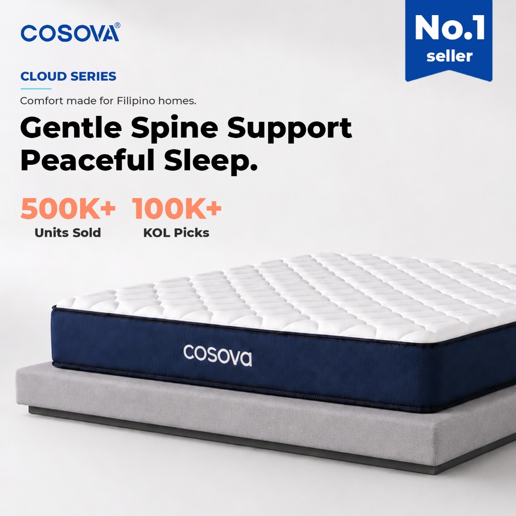 COSOVA 8.1Inch Memory Foam Spring Mattress Ergonomic Mattress Medium Firm Foam Bed 10 Years Warranty